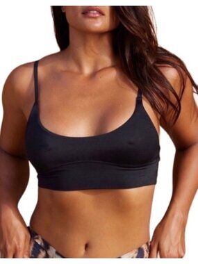 We Are HAH Cami Bra Sz XS Womens Black Adjustable Strap Free People Intimates